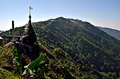 Myanmar - Kyaikhtiyo, along the trail following the ridge